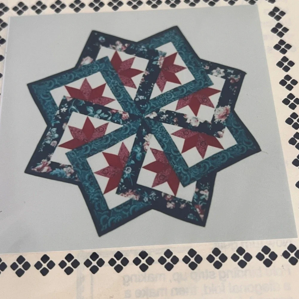 Carrie's Treasured Traditions Aunt Minerva's Star Twirl Quilt Pattern 1996